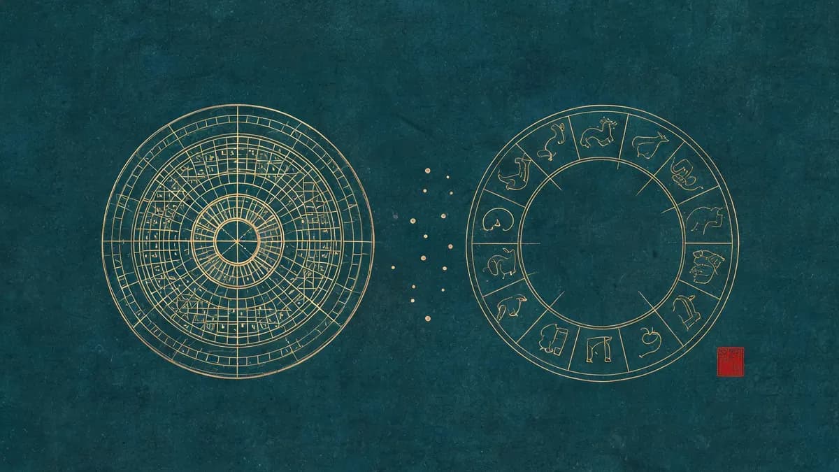 Bazi vs Western Astrology — cover illustration